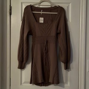 Free People Emmaline mini sweater dress